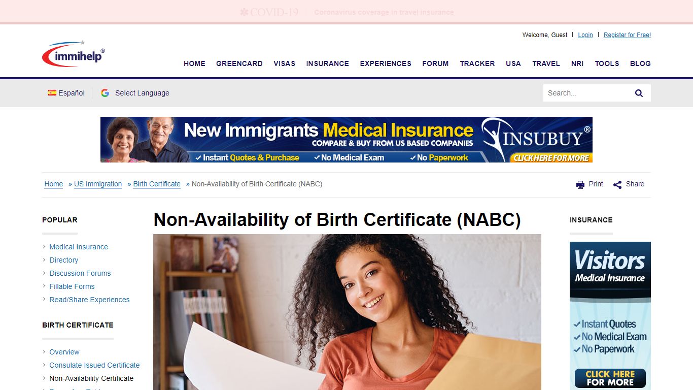 Non-Availability of Birth Certificate (NABC) - Immihelp